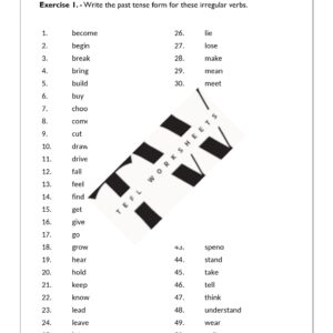 irregular verbs