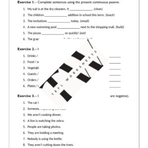 passive (present continuous tense)