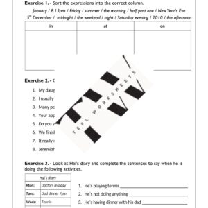 prepositions (times etc.)