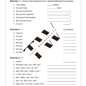 questions - past tense